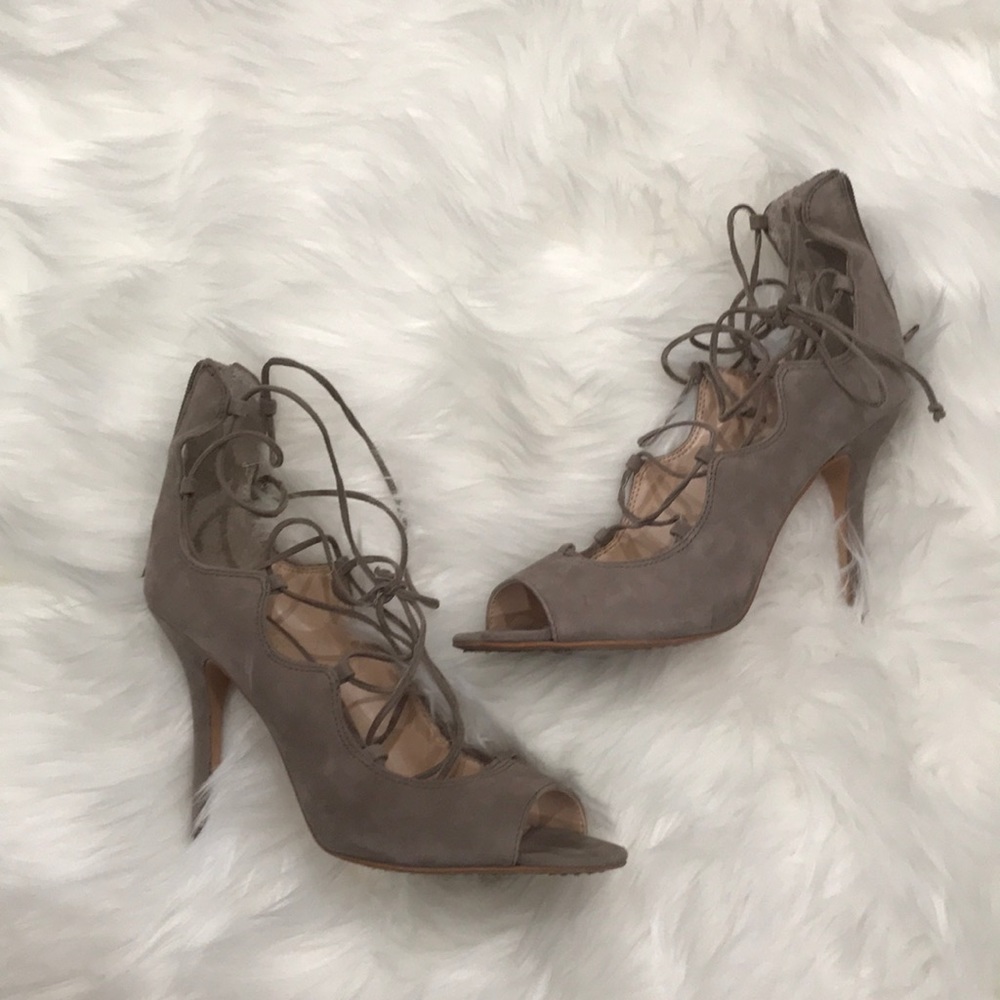Vince Camuto gray high heels